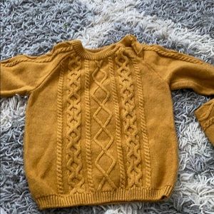Cable knit sweater